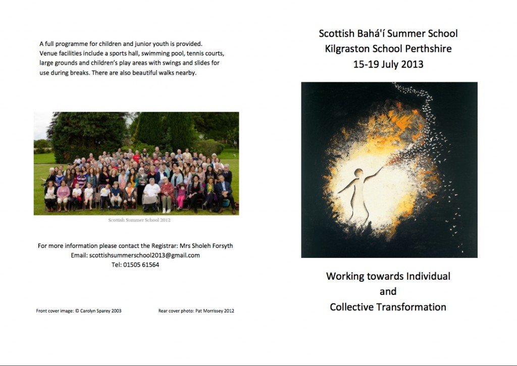 Scottish Summer School brochure